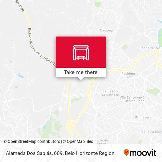 Alameda Dos Sabiás, 609 map
