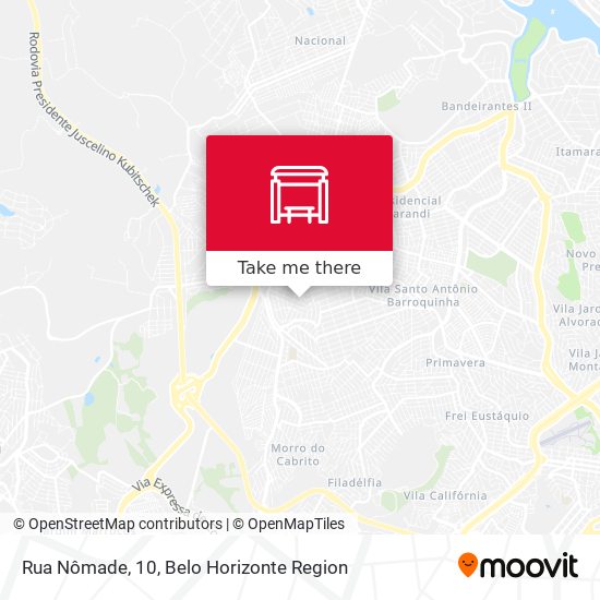 Rua Nômade, 10 map
