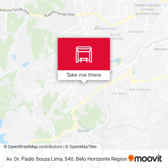 Av. Dr. Paulo Souza Lima, 540 map