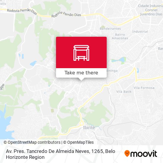 Av. Pres. Tancredo De Almeida Neves, 1265 map