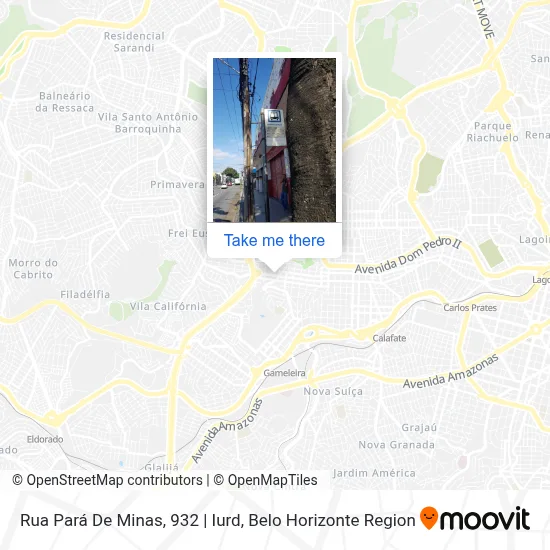 Rua Pará De Minas, 932 | Iurd map
