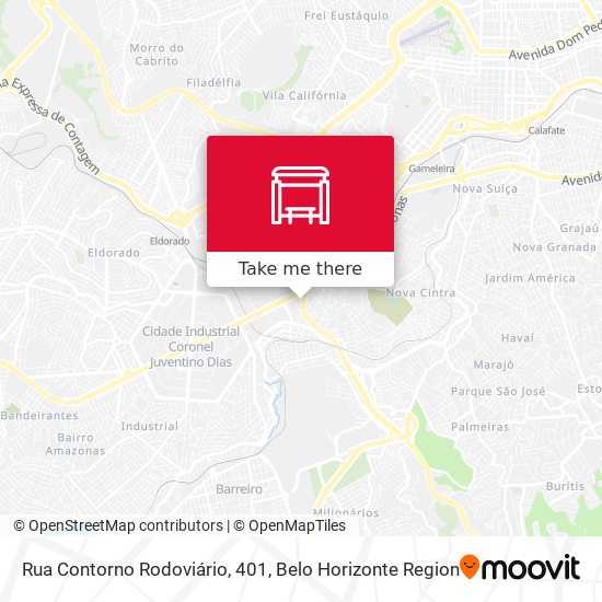 Mapa Rua Contorno Rodoviário, 401