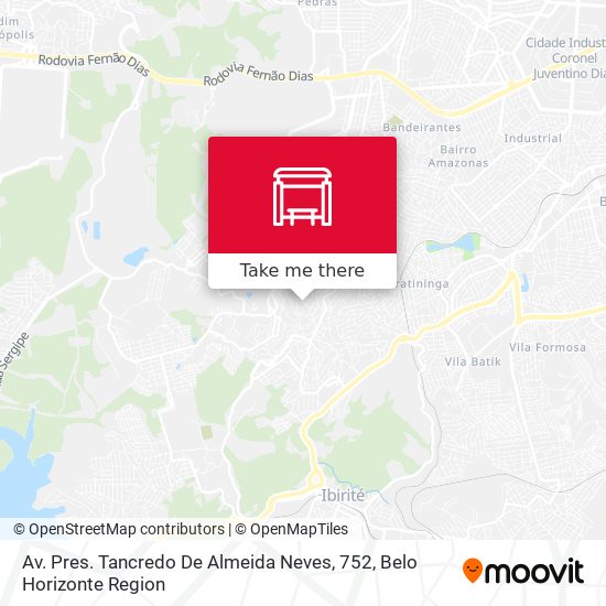 Av. Pres. Tancredo De Almeida Neves, 752 map