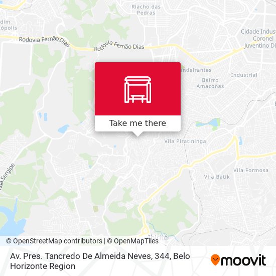 Av. Pres. Tancredo De Almeida Neves, 344 map