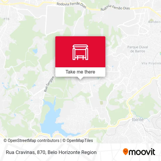 Rua Cravinas, 870 map