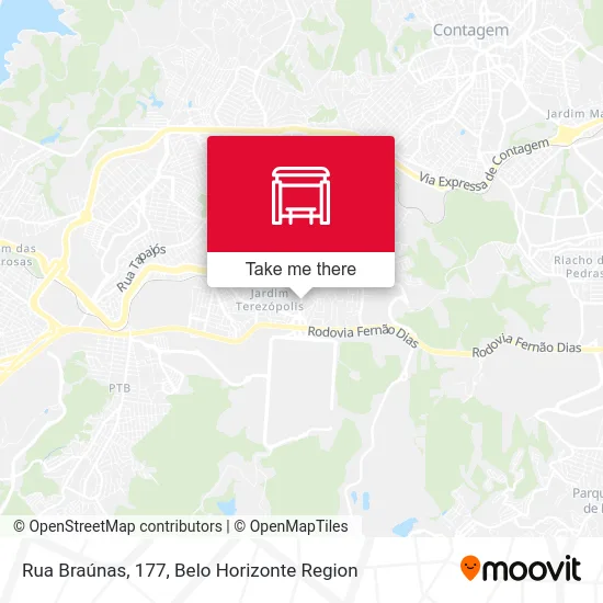 Rua Braúnas, 177 map