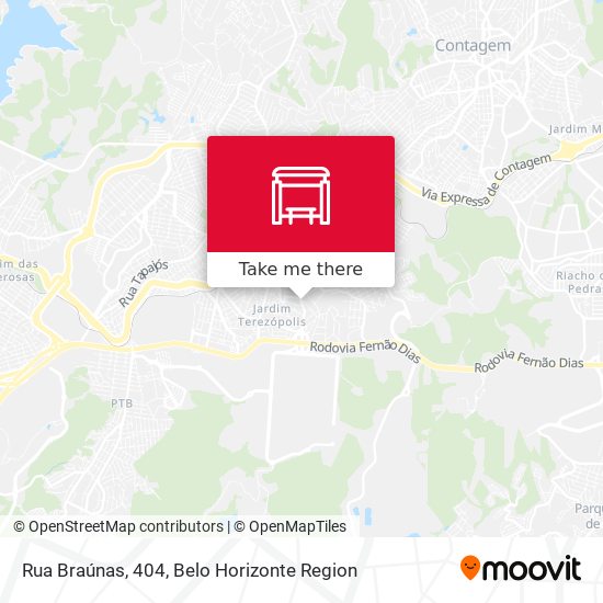 Rua Braúnas, 404 map