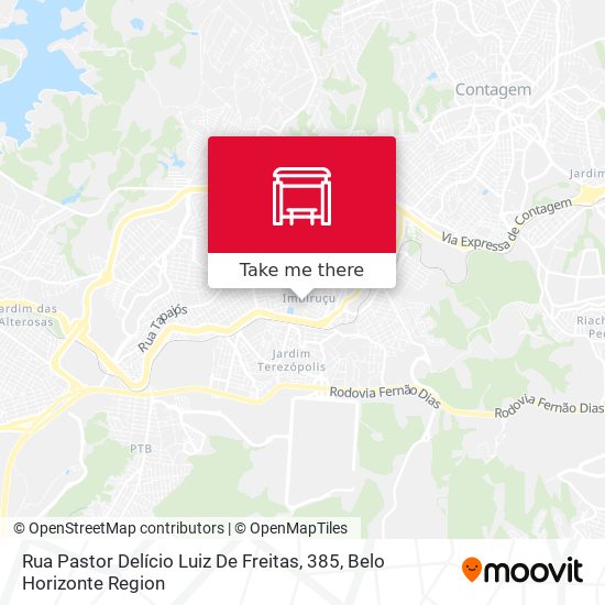 Rua Pastor Delício Luiz De Freitas, 385 map