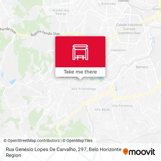 Rua Genésio Lopes De Carvalho, 297 map