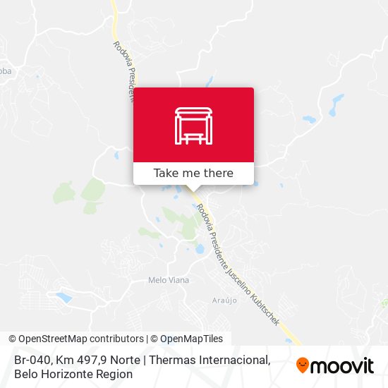 Br-040, Km 497,9 Norte | Thermas Internacional map