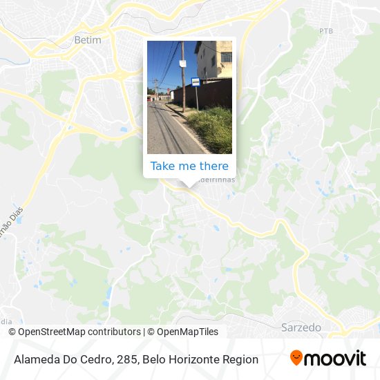 Alameda Do Cedro, 285 map
