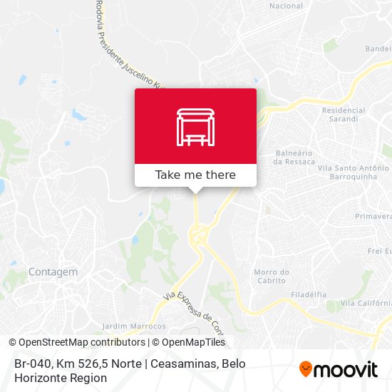 Br-040, Km 526,5 Norte | Ceasaminas map