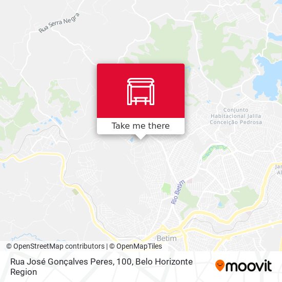 Rua José Gonçalves Peres, 100 map