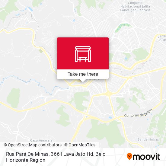 Rua Pará De Minas, 366 | Lava Jato Hd map