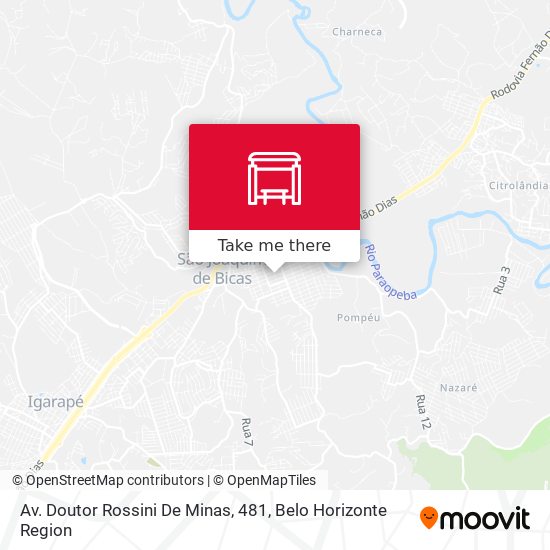 Av. Doutor Rossini De Minas, 481 map