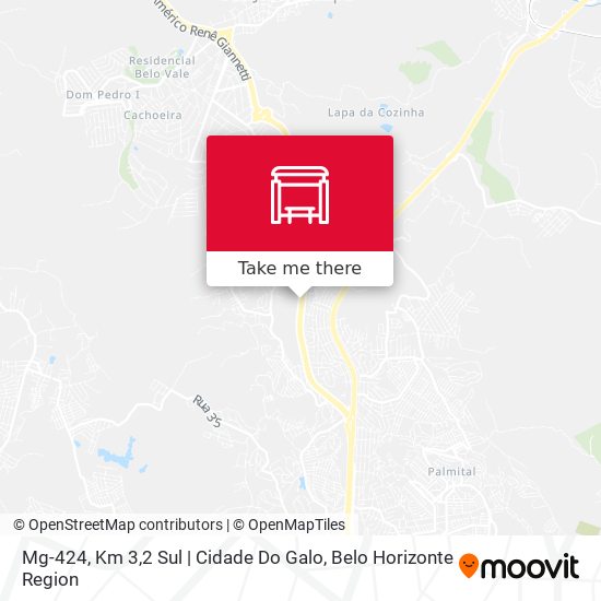 Mapa Mg-424, Km 3,2 Sul | Cidade Do Galo