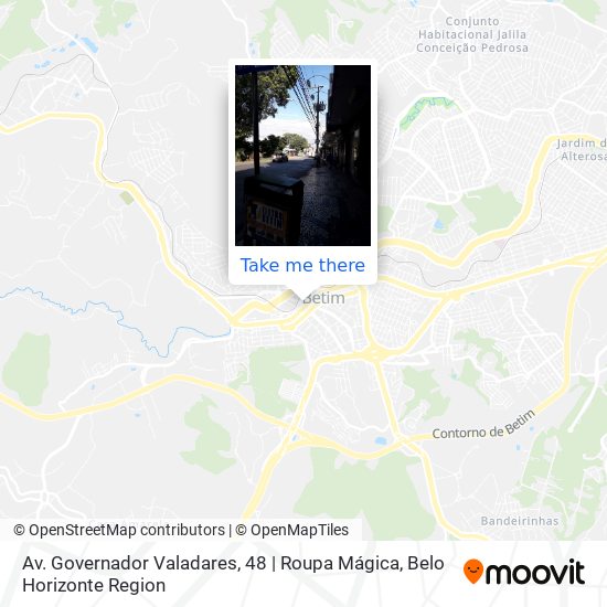 Mapa Av. Governador Valadares, 48 | Roupa Mágica