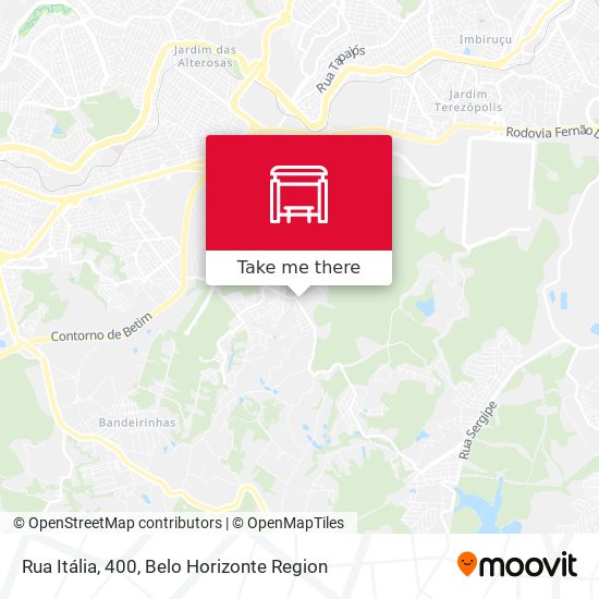 Rua Itália, 400 map