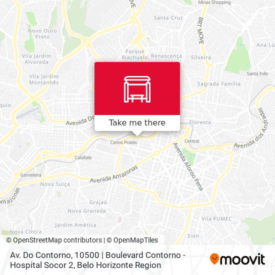 Mapa Av. Do Contorno, 10500 | Boulevard Contorno - Hospital Socor 2