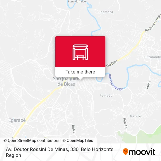 Av. Doutor Rossini De Minas, 330 map
