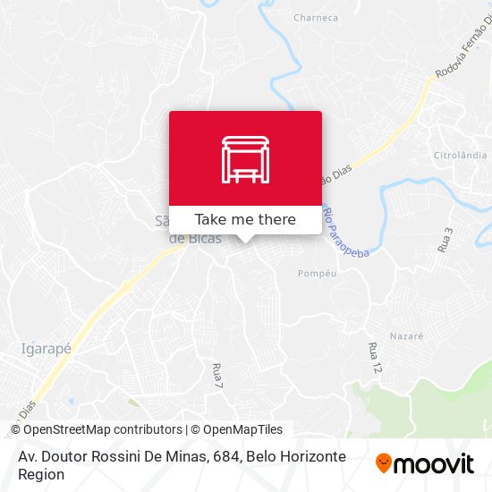 Av. Doutor Rossini De Minas, 684 map