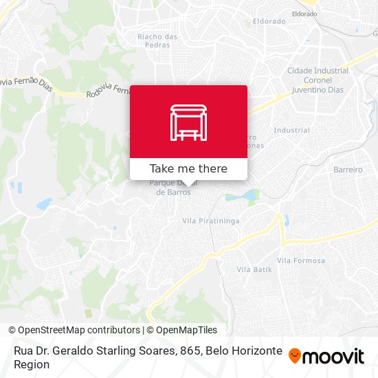 Rua Dr. Geraldo Starling Soares, 865 map