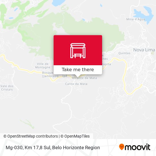 Mg-030, Km 17,8 Sul map