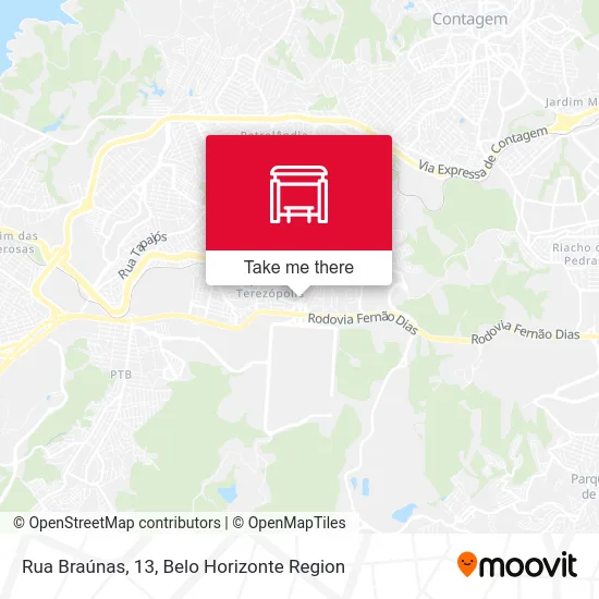 Rua Braúnas, 13 map