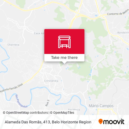 Alameda Das Romãs, 413 map