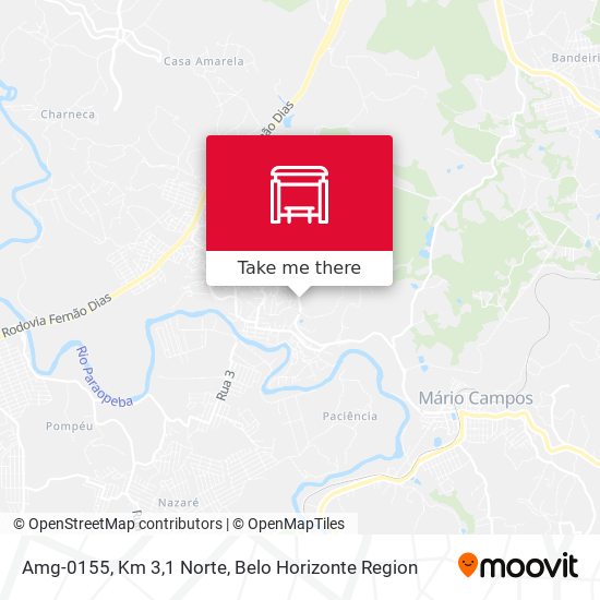 Amg-0155, Km 3,1 Norte map