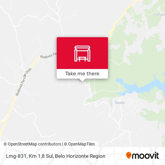 Lmg-831, Km 1,8 Sul map
