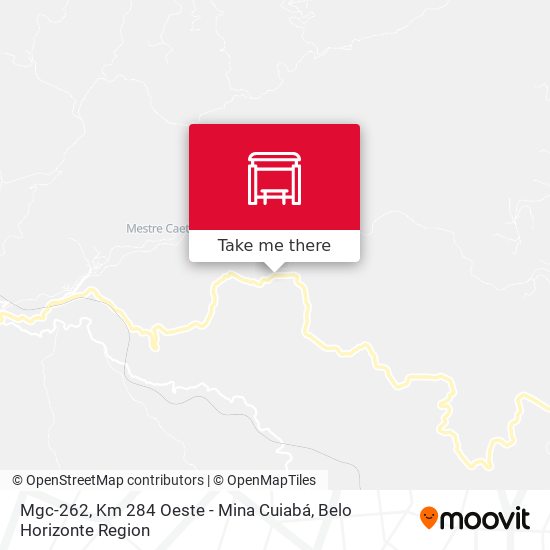 Mgc-262, Km 284 Oeste - Mina Cuiabá map