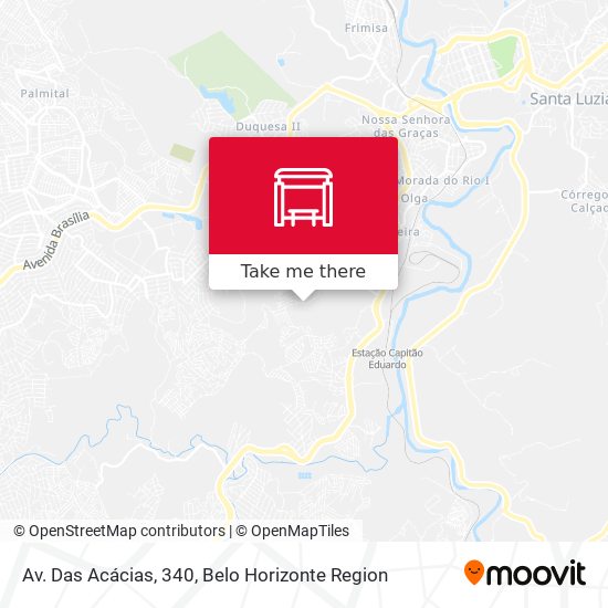 Av. Das Acácias, 340 map