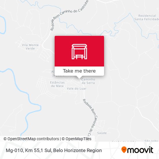 Mg-010, Km 55,1 Sul map