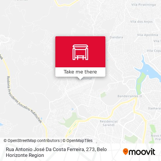 Rua Antonio José Da Costa Ferreira, 273 map