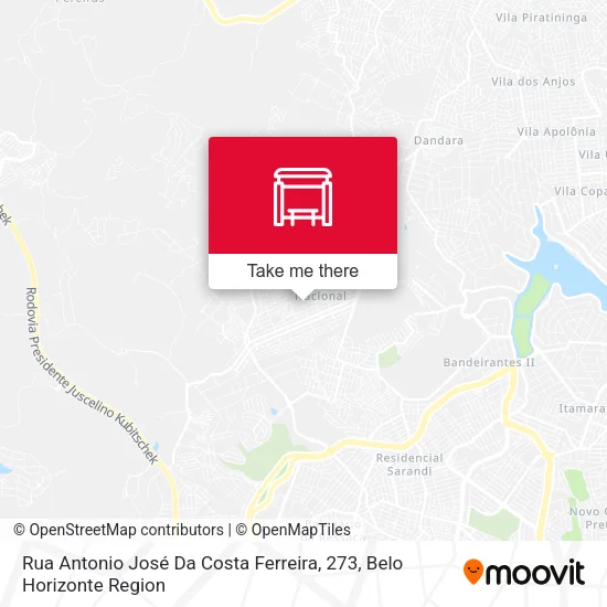 Rua Antonio José Da Costa Ferreira, 273 map