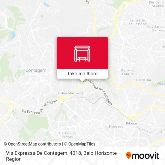 Mapa Via Expressa De Contagem, 4018