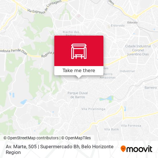 Av. Marte, 505 | Supermercado Bh map