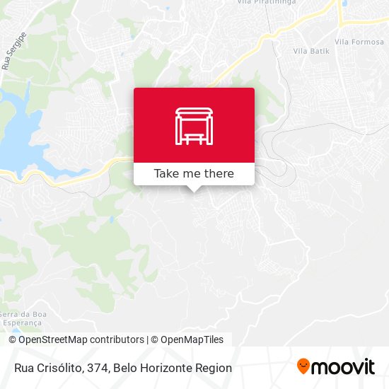 Rua Crisólito, 374 map