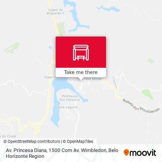 Av. Princesa Diana, 1500 Com Av. Wimbledon map