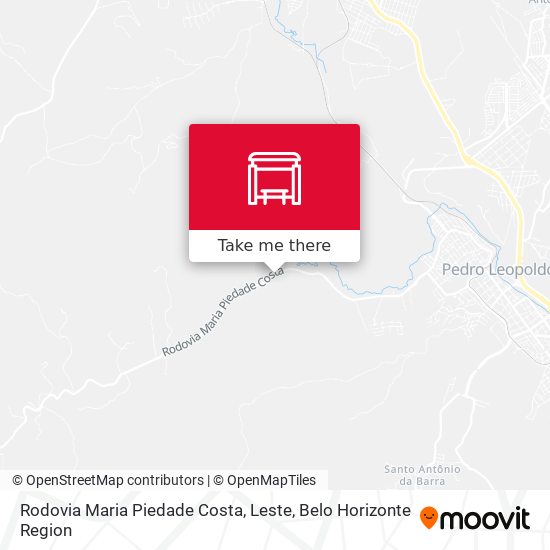 Rodovia Maria Piedade Costa, Leste map