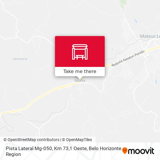 Pista Lateral Mg-050, Km 73,1 Oeste map