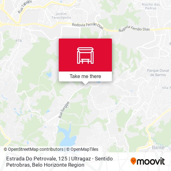 Estrada Do Petrovale, 125 | Ultragaz - Sentido Petrobras map