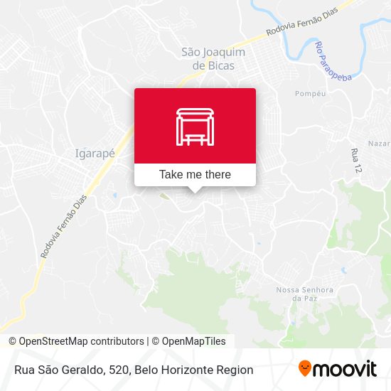 Rua São Geraldo, 520 map