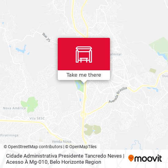 Mapa Cidade Administrativa Presidente Tancredo Neves | Acesso À Mg-010