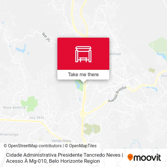 Cidade Administrativa Presidente Tancredo Neves | Acesso À Mg-010 map