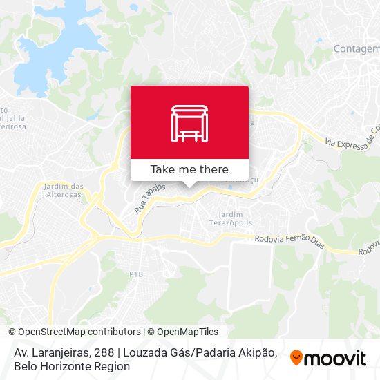 Mapa Av. Laranjeiras, 288 | Louzada Gás / Padaria Akipão