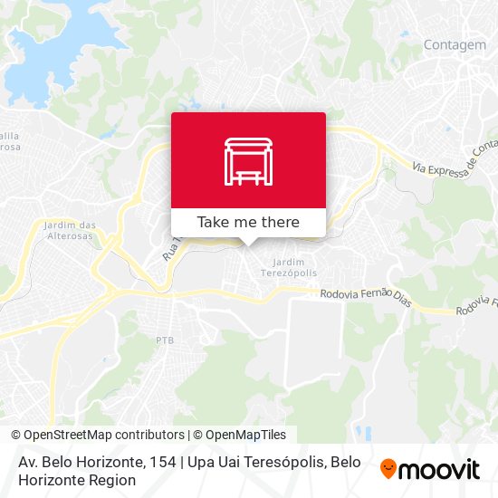 Mapa Av. Belo Horizonte, 154 | Upa Uai Teresópolis