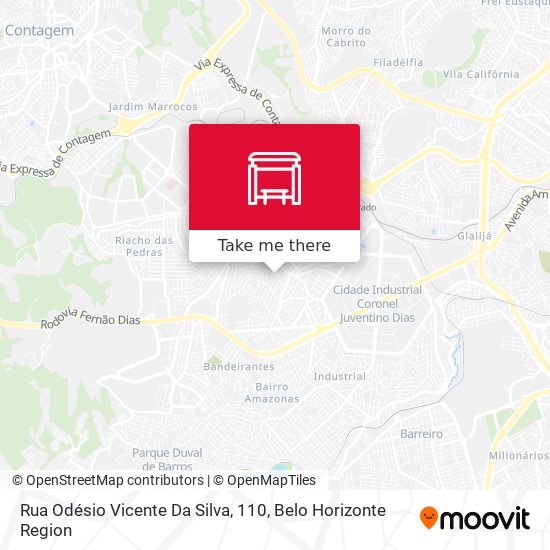 Rua Odésio Vicente Da Silva, 110 map