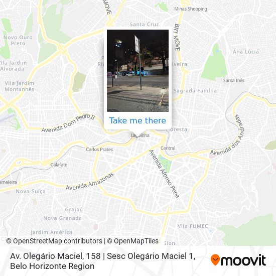 Mapa Av. Olegário Maciel, 158 | Sesc Olegário Maciel 1